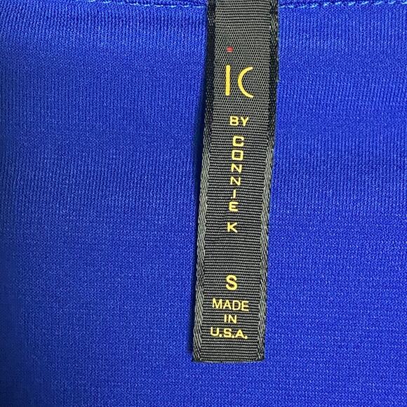 IC by Connie K Womens Size Small Blue Single Button Blazer Jacket Open Sleeves - Picture 7 of 8